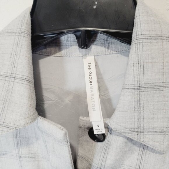 Babaton Graydon Gray Plaid Button-Up Shacket - Picture 4 of 9